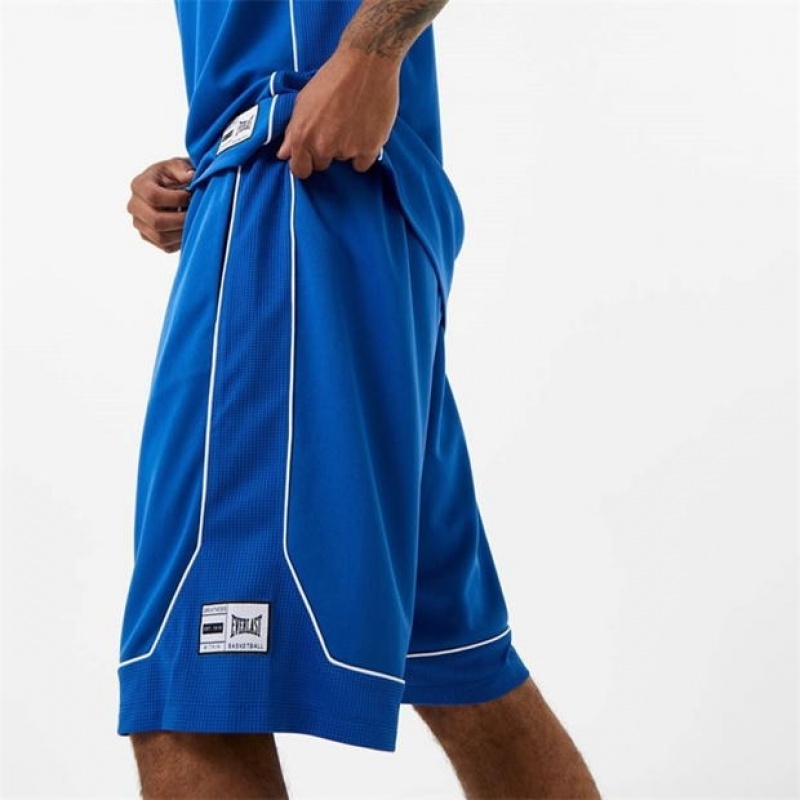 Blue Everlast Basketball Men's Shorts | 40531RHQL