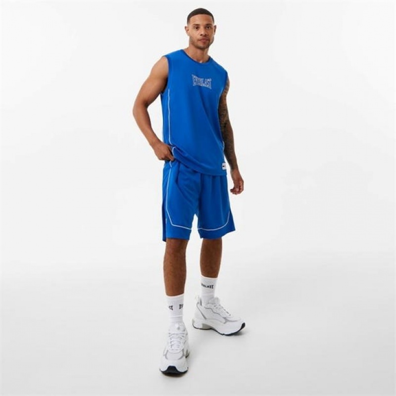 Blue Everlast Basketball Men's Shorts | 40531RHQL