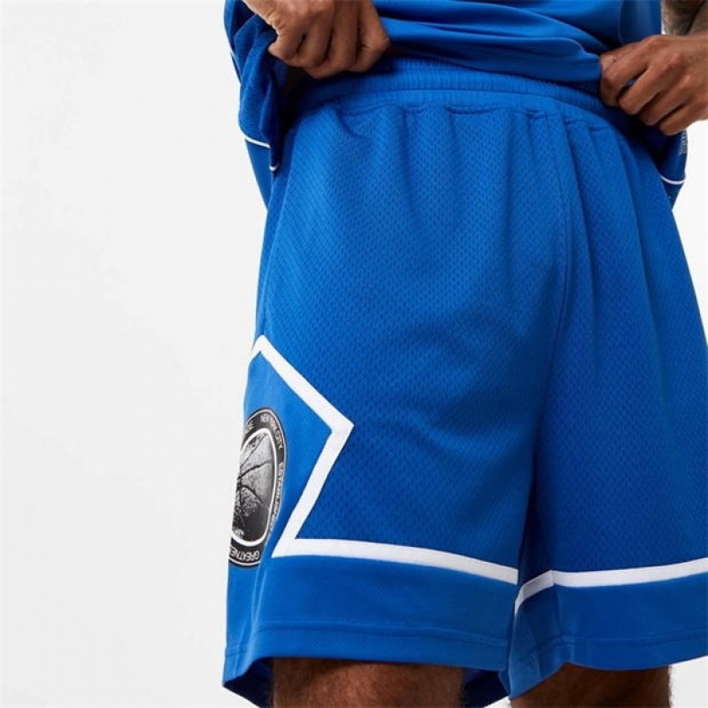 Blue Everlast Basketball Panel Men's Shorts | 40316VHNU