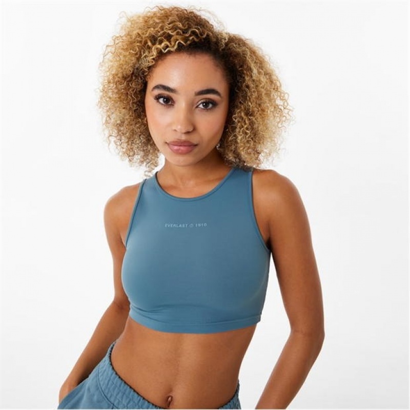 Blue Everlast Butter Women's Tank Top | 68137TQCP