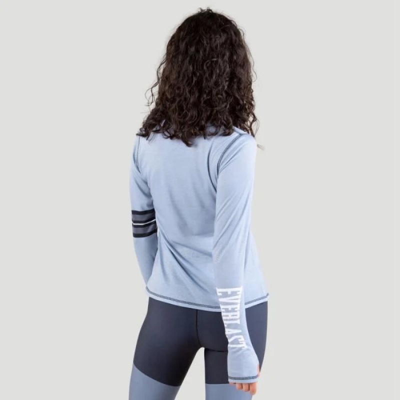 Blue Everlast Colorplay Long Sleeve Women's T-Shirt | 57610CEXM