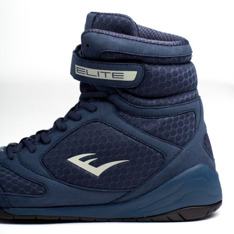 Blue Everlast Elite 2 Men's Boxing Shoes | 38964PHEA