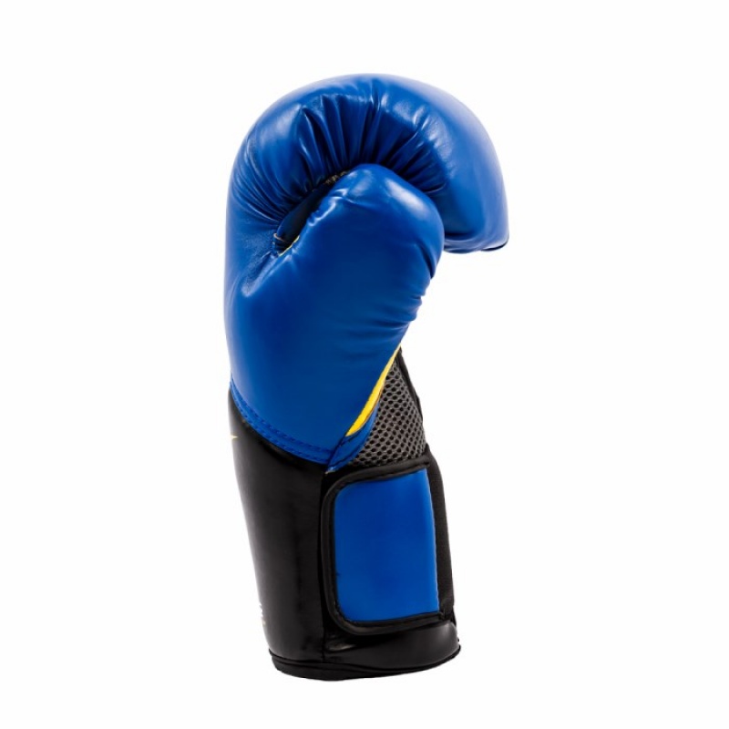 Blue Everlast Elite Unisex Training Gloves | 39426OIPY