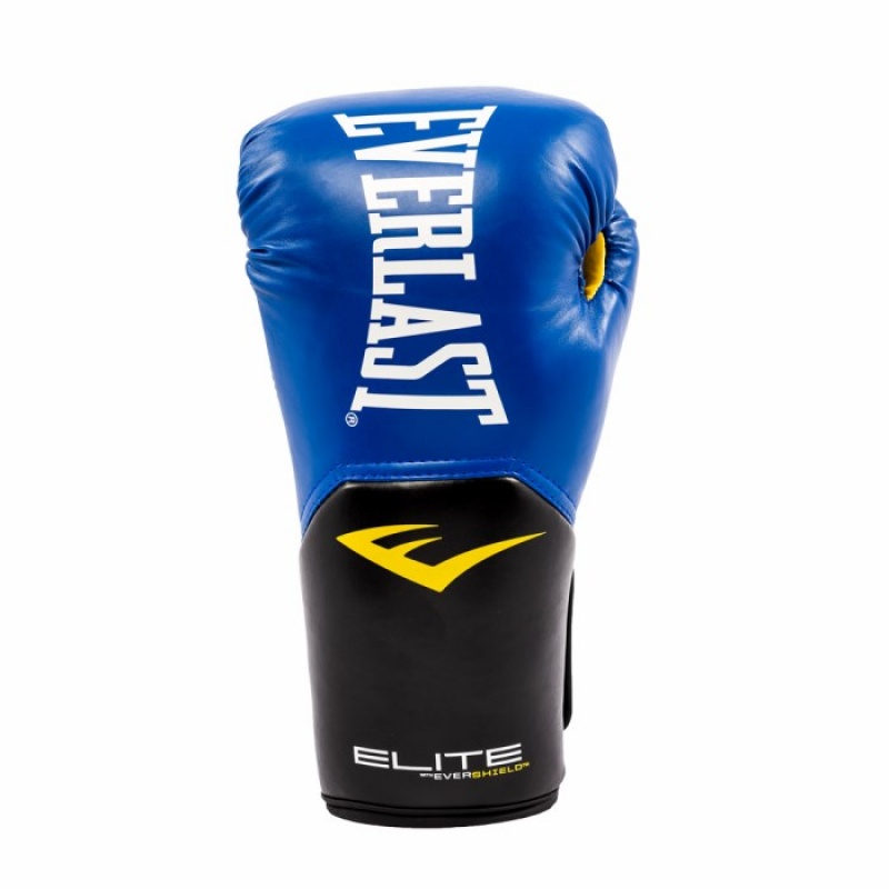 Blue Everlast Elite Unisex Training Gloves | 39426OIPY