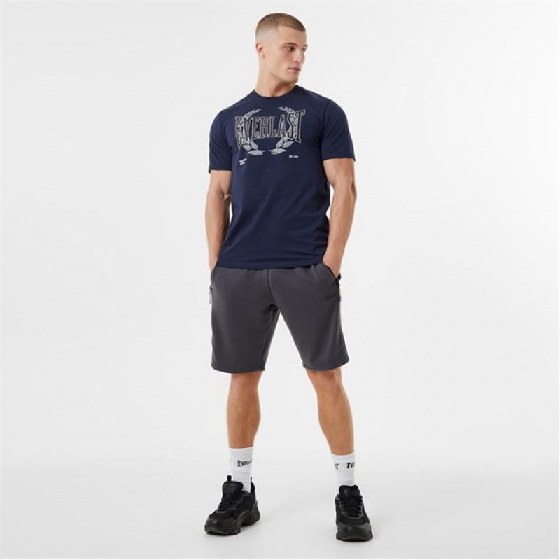 Blue Everlast Laurel Elite2 Men's T-Shirt | 53901YIJR