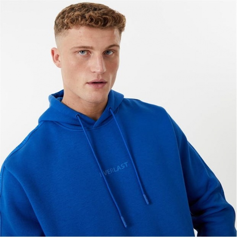 Blue Everlast Men's Hoodie | 86321YOGE