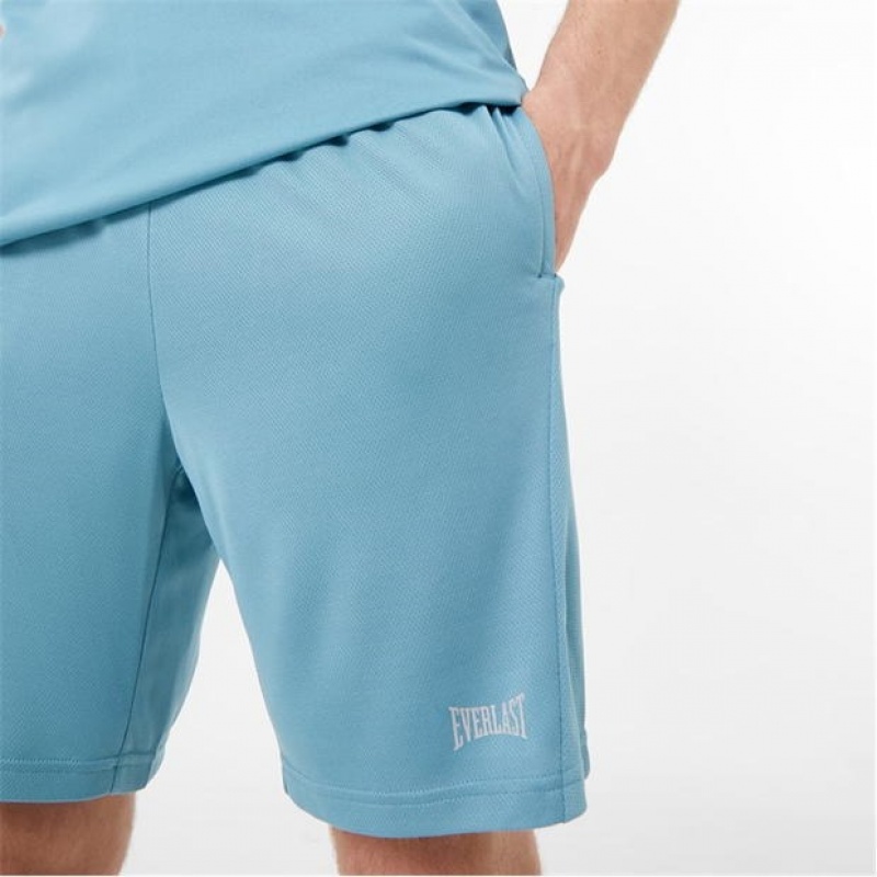 Blue Everlast Poly 8 Men's Shorts | 14396HJDT