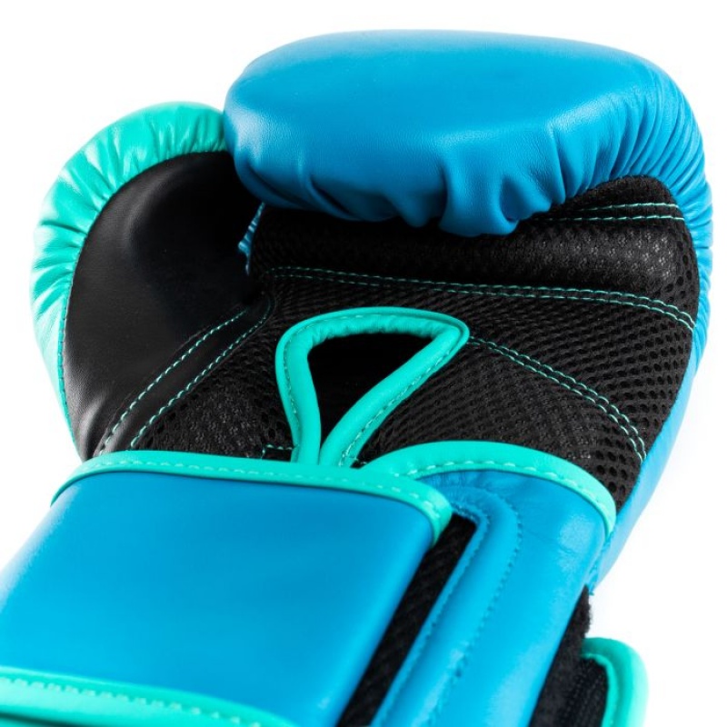 Blue Everlast Powerlock2 Training Unisex Boxing Gloves | 81205KNFW