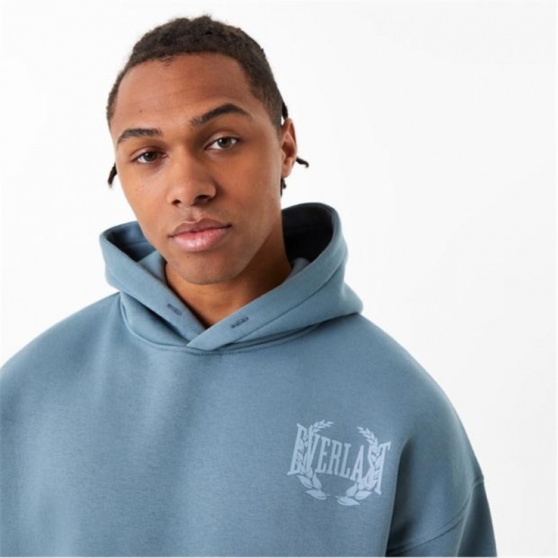 Blue Everlast Protex Laurel Men's Hoodie | 71480WJYK