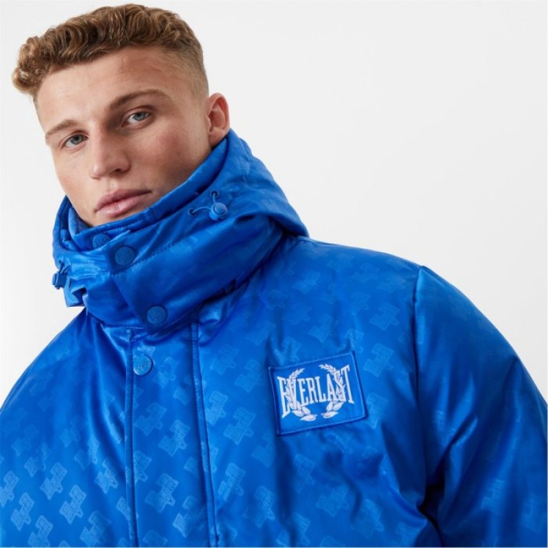 Blue Everlast Puffer Men's Jackets | 63214OUFY