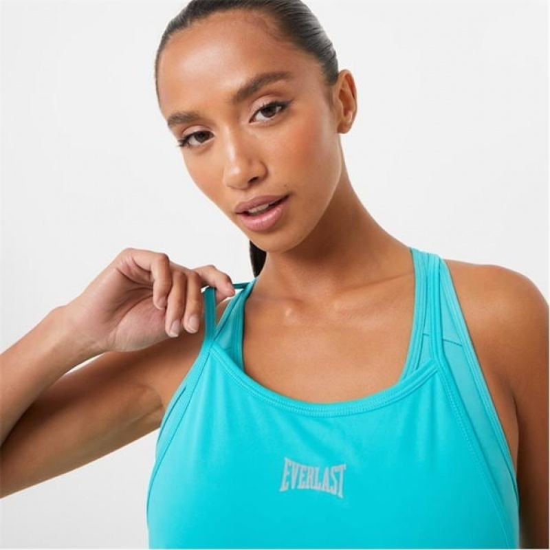 Blue Everlast Racer Women's Tank Top | 36102TZGA