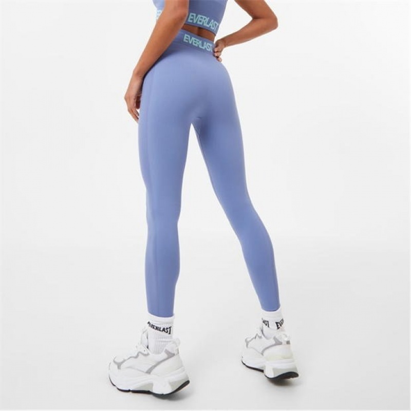 Blue Everlast Seamless Highwaisted Women's Legging | 61984XDUE