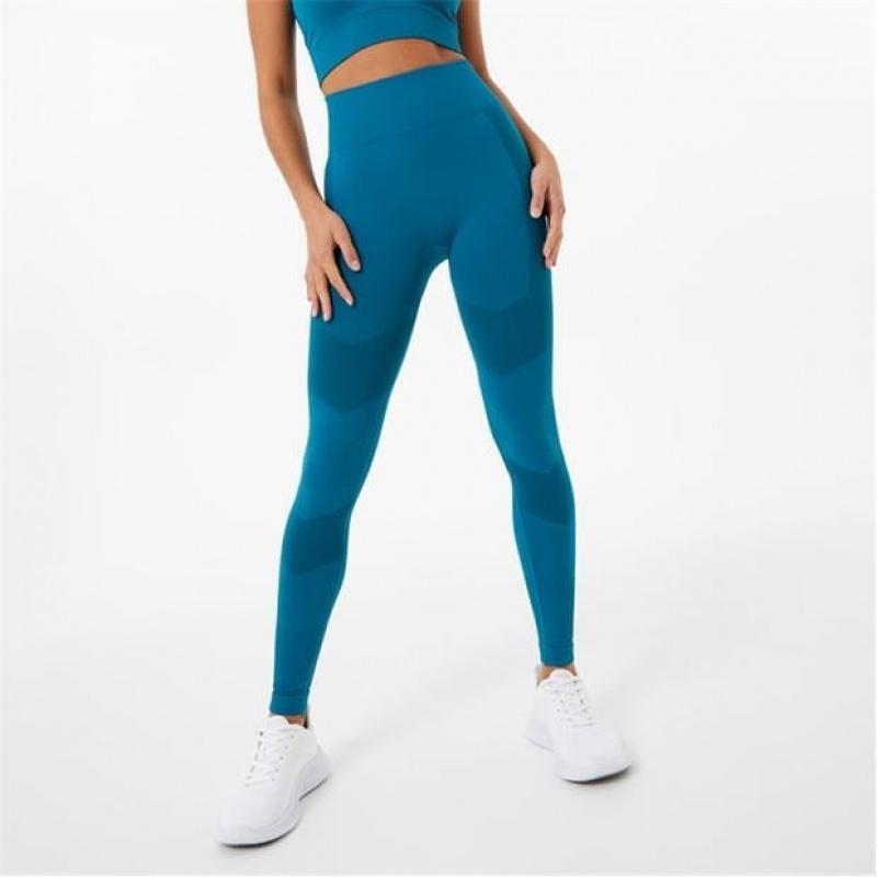 Blue Everlast Super High Waisted Racer Women\'s Legging | 96873PXYD