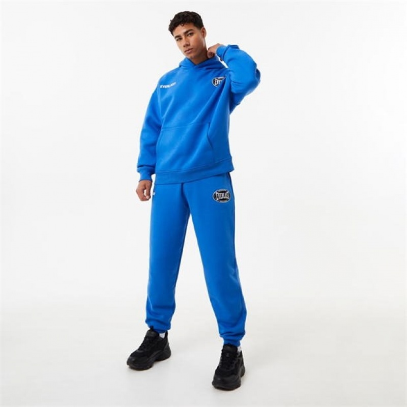 Blue Everlast Warp Graphic Men's Sweatpants & Joggers | 39108QIJV