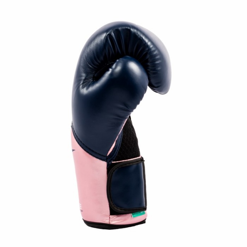 Blue Pink Everlast Elite ProStyle Training Unisex Boxing Gloves | 29108YDIL