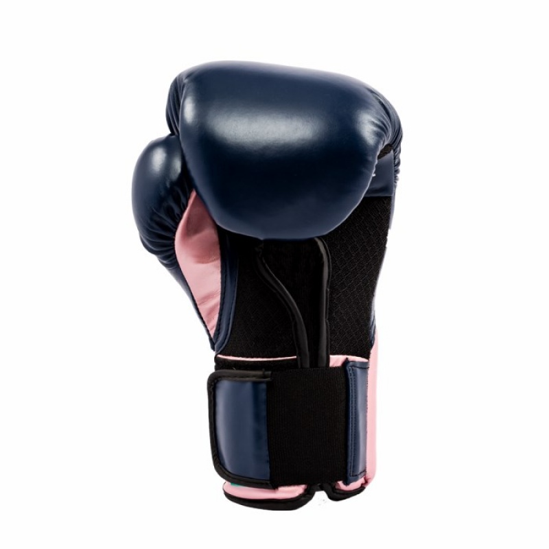 Blue Pink Everlast Elite ProStyle Training Unisex Boxing Gloves | 29108YDIL