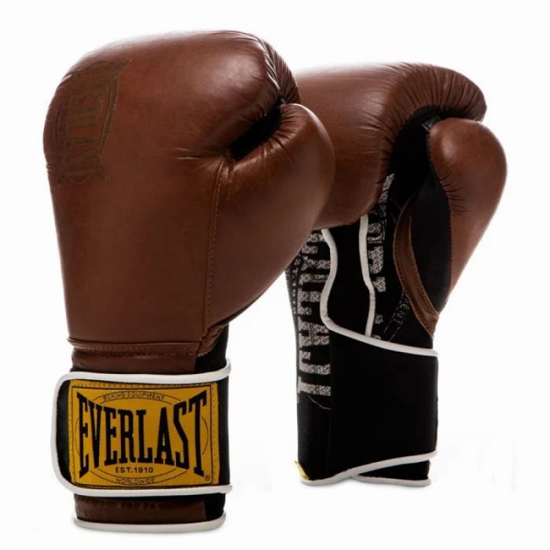 Brown Everlast 1910 Classic Unisex Training Gloves | 21960EIPA