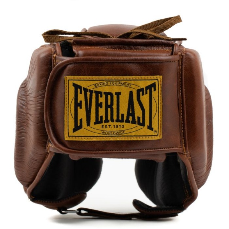 Brown Everlast 1910 Unisex Boxing Headgear | 62578KDEF