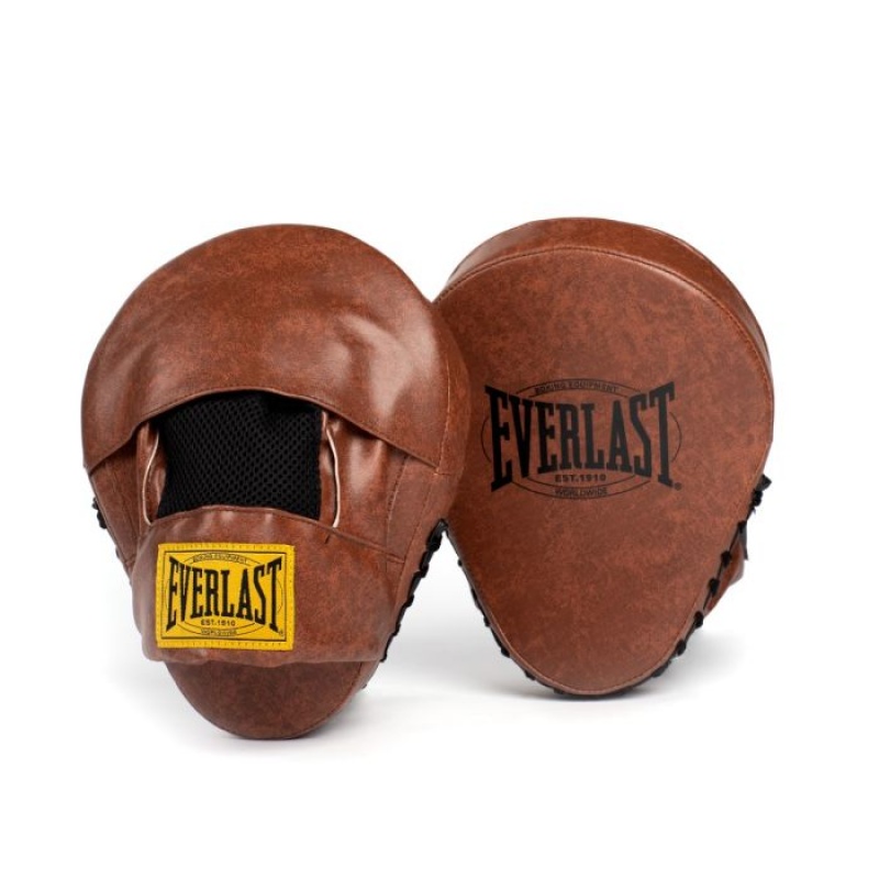 Brown Everlast 1910 Unisex Punch Mitts | 20836DXMN