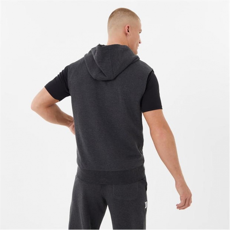 Charcoal Everlast Box SLessHd Sn Men's Hoodie | 28345PTUV