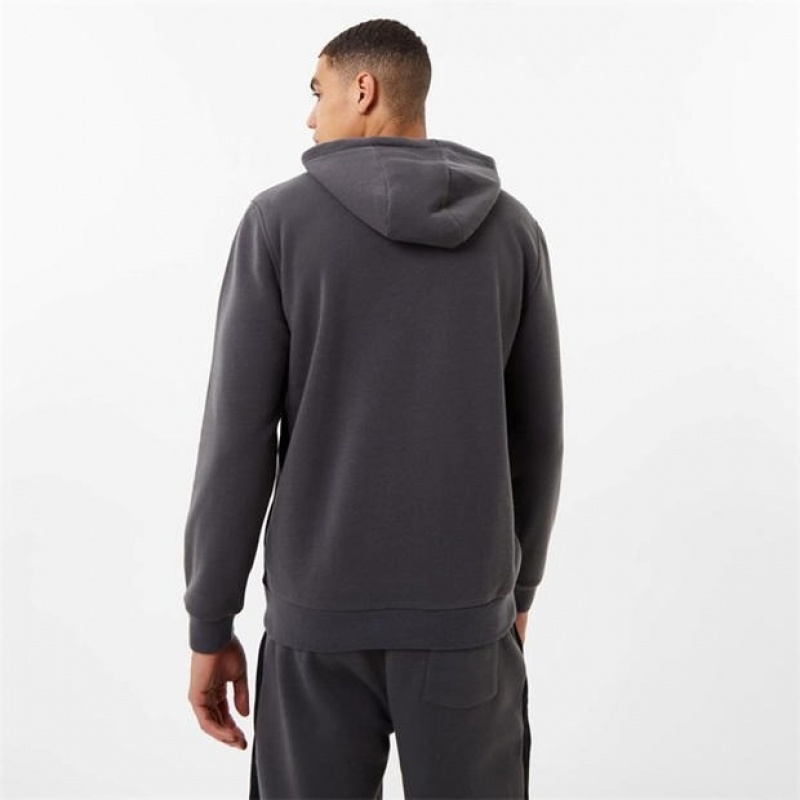 Dark Grey Everlast Premium Overhead Men's Hoodie | 82591NHIF