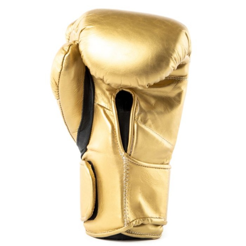 Gold Everlast Limited Edition MX2 Pro Hook and Loop Unisex Boxing Gloves | 63219CHGY