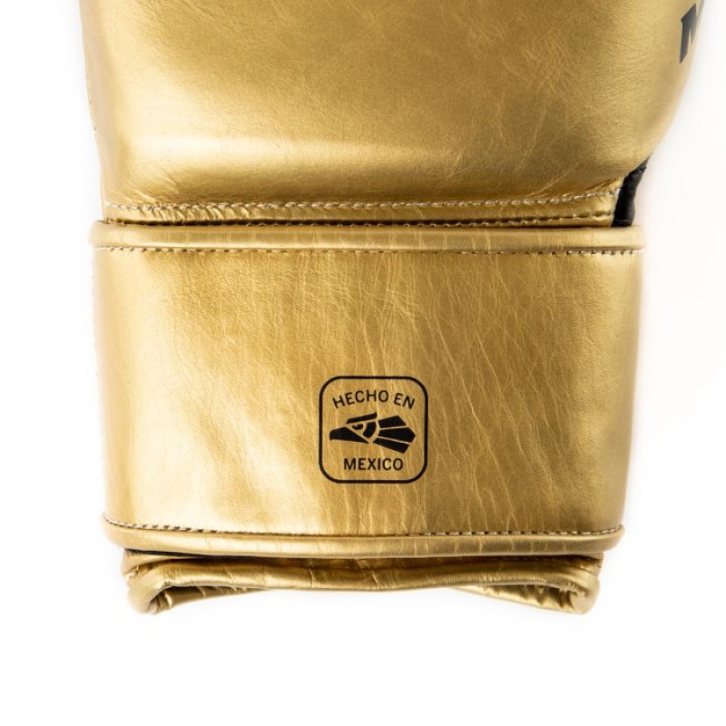 Gold Everlast Limited Edition MX2 Pro Hook and Loop Unisex Boxing Gloves | 63219CHGY