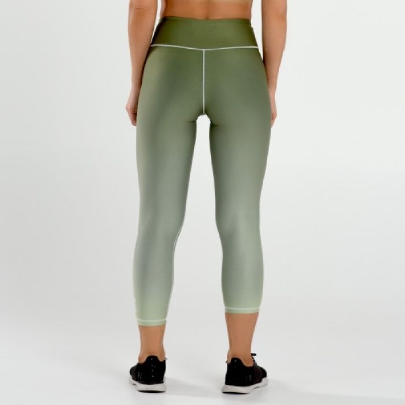 Green Everlast Colorplay Cropped Women's Legging | 71409EFCO