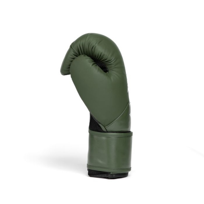 Green Everlast Elite 2 Unisex Boxing Gloves | 75921HQPS