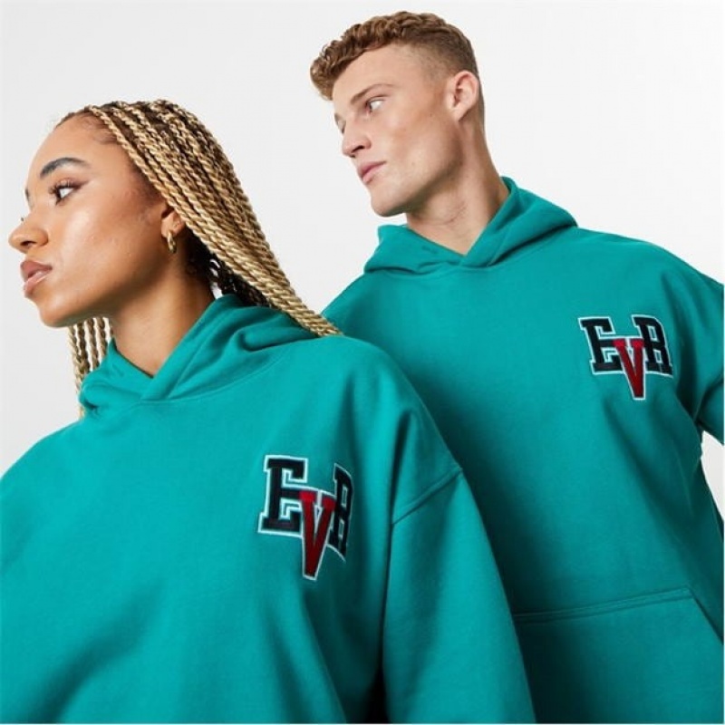 Green Everlast Graphic Men's Hoodie | 26178LRAQ