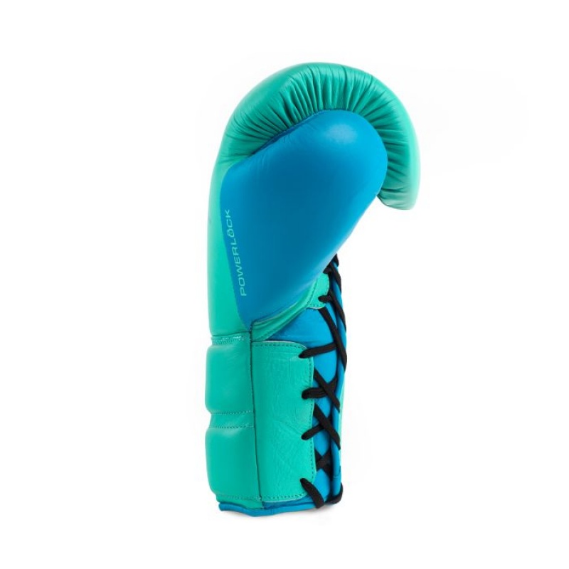 Green Everlast Powerlock2 Pro Laced Training Unisex Boxing Gloves | 45128ZSPG