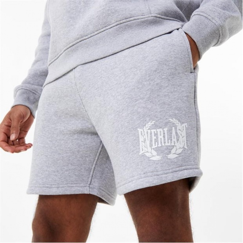 Grey Everlast 1910 Laurel Men's Shorts | 32051SYPR