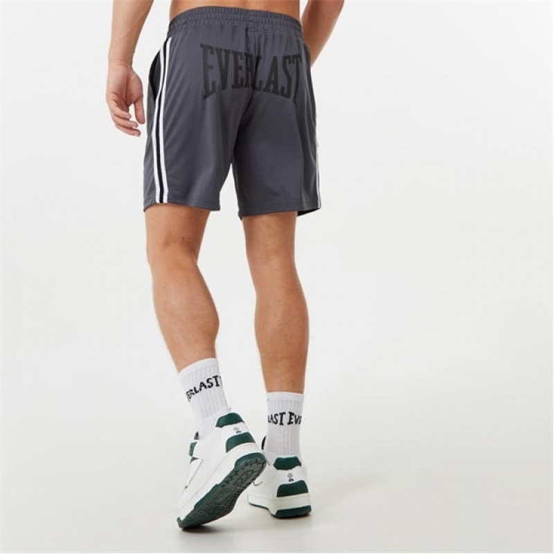 Grey Everlast Basketball Men's Shorts | 17834RCAO