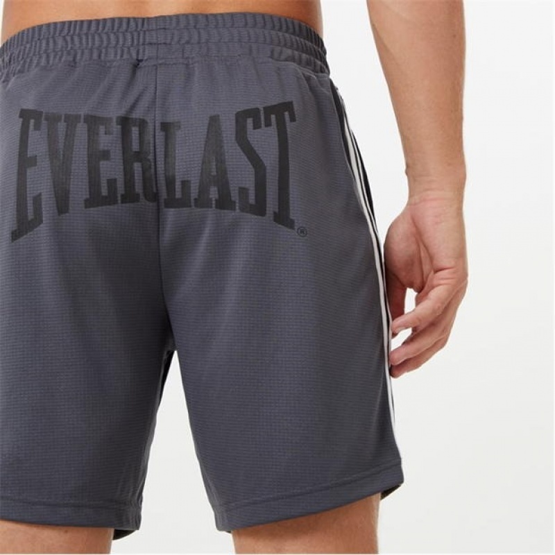 Grey Everlast Basketball Men's Shorts | 17834RCAO