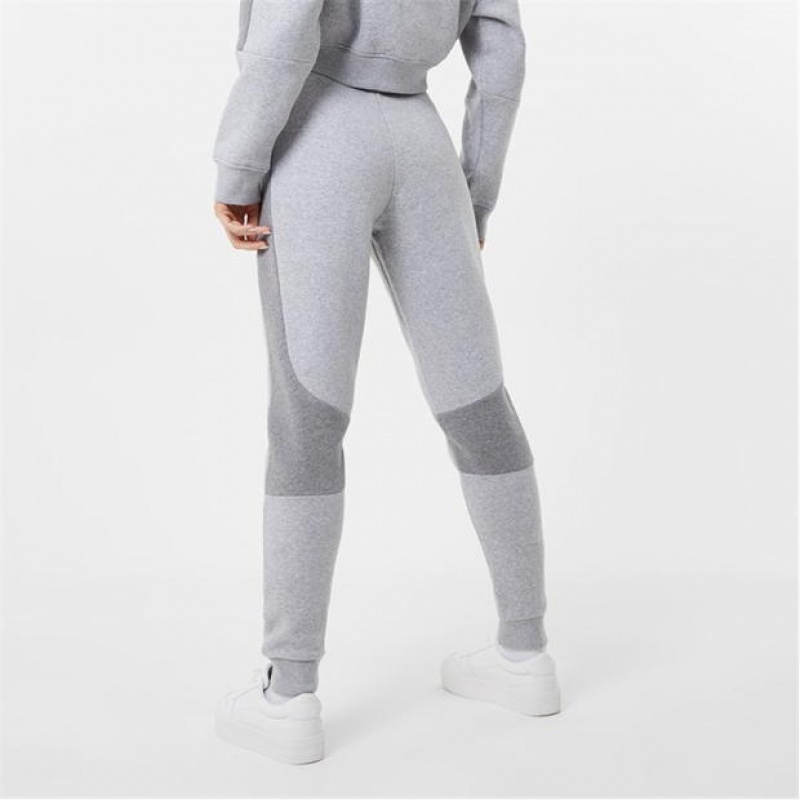 Grey Everlast Block Zip Women's Sweatpants & Joggers | 25817HGVL