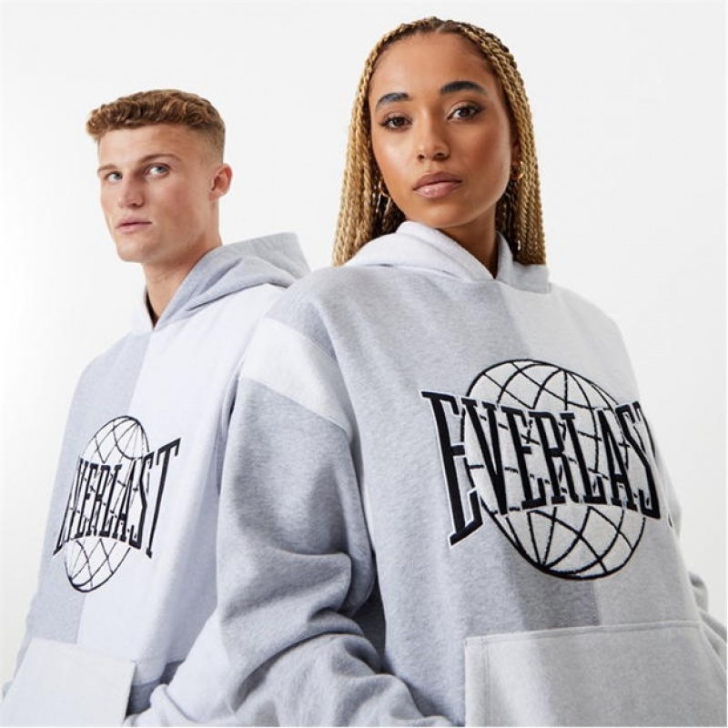 Grey Everlast Contrast Women's Hoodie | 41956LKWC