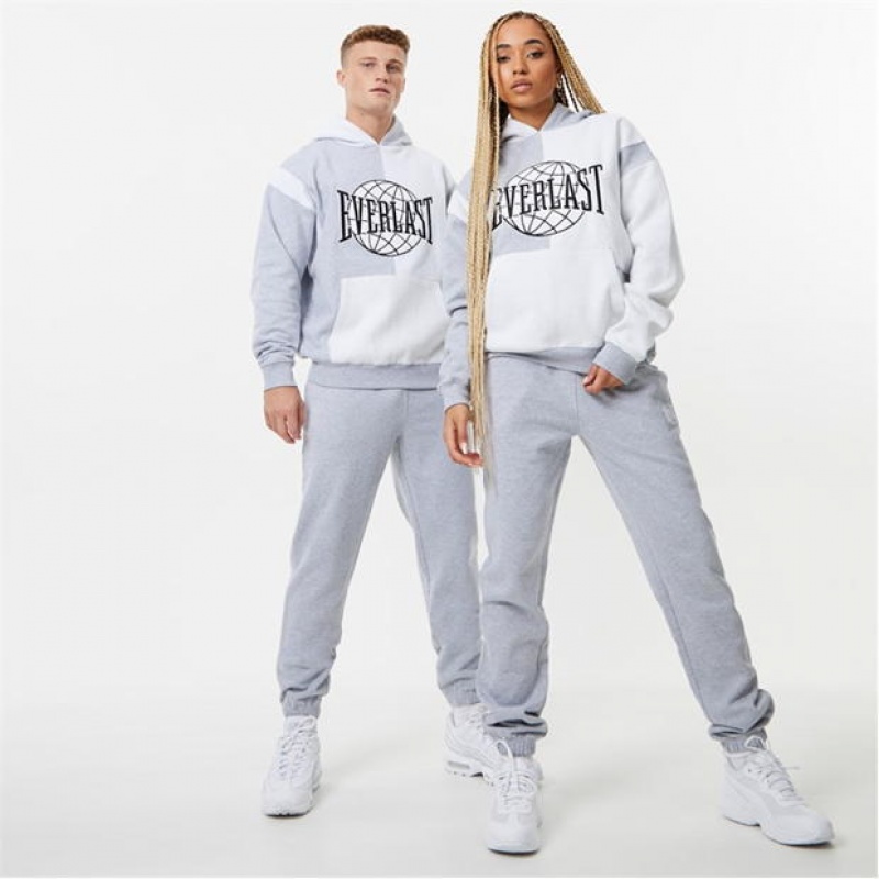 Grey Everlast Contrast Women's Hoodie | 41956LKWC