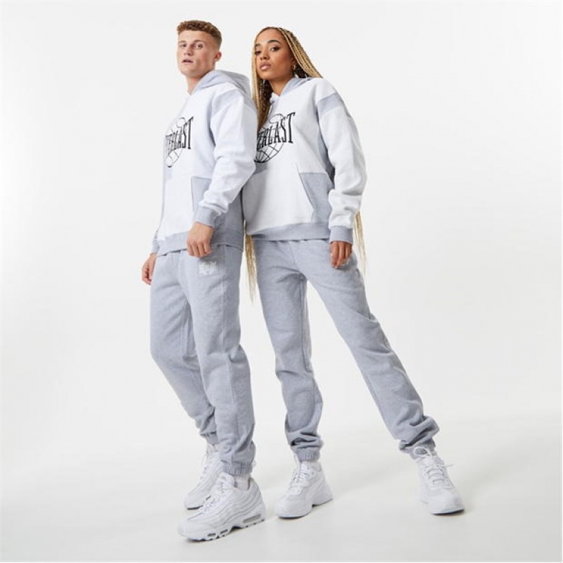 Grey Everlast Contrast Women's Sweatpants & Joggers | 17539GSBL