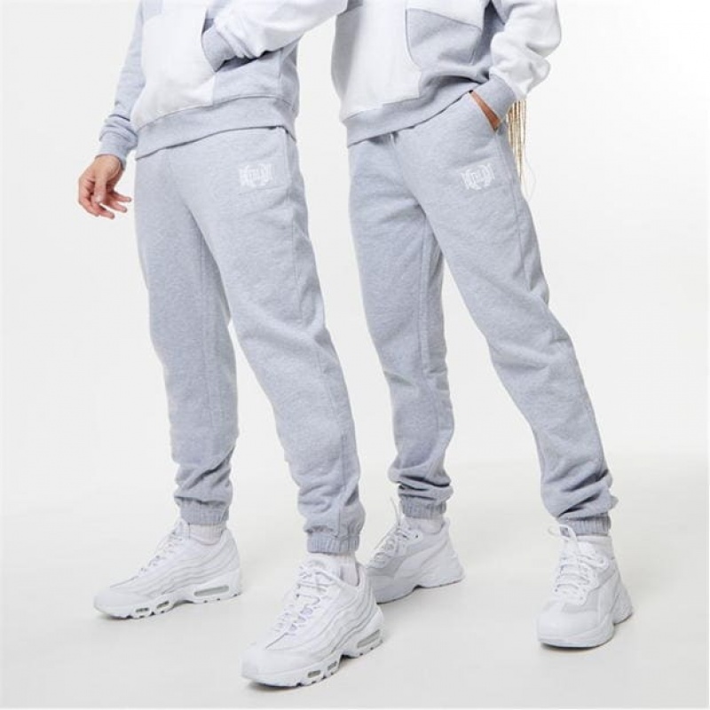 Grey Everlast Contrast Women\'s Sweatpants & Joggers | 17539GSBL