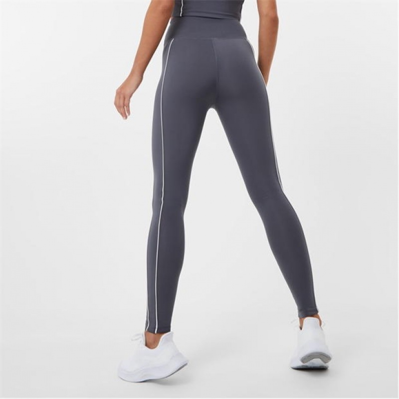 Grey Everlast High Waist Panel Women's Legging | 81509BRXA