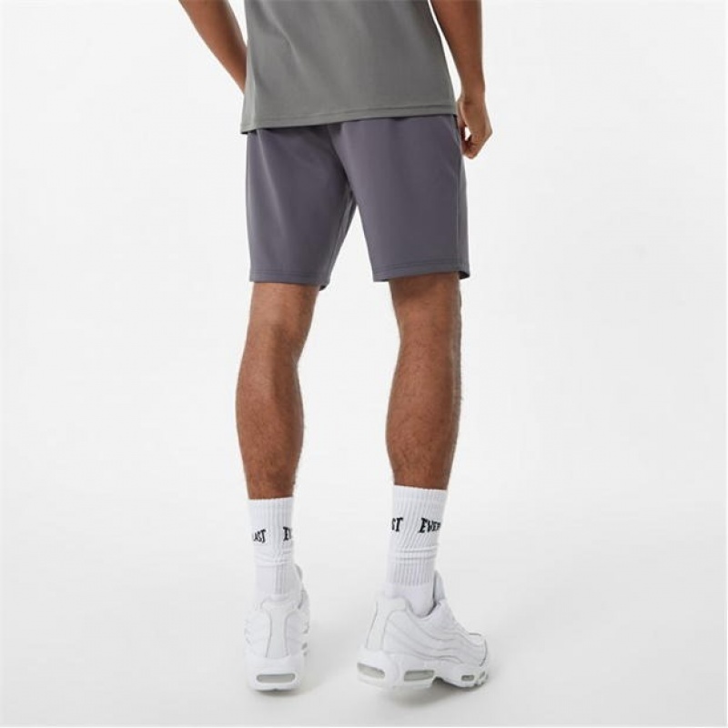 Grey Everlast Interlock Men's Shorts | 82439EQZH