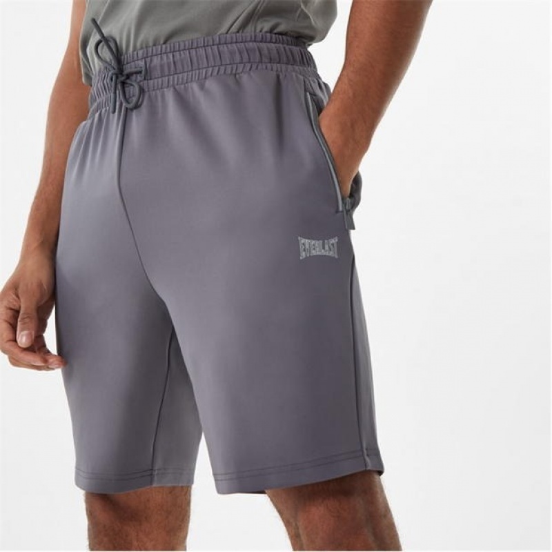 Grey Everlast Interlock Men's Shorts | 82439EQZH