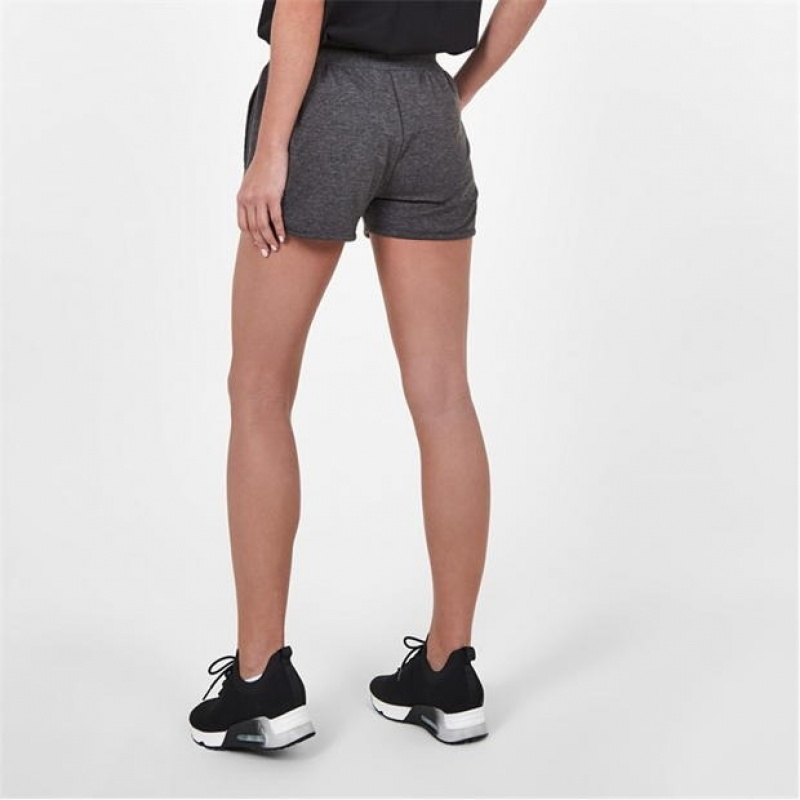 Grey Everlast Logo Women's Shorts | 69407OAXH