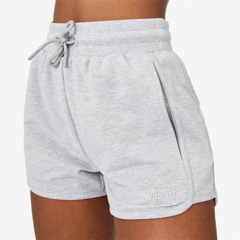 Grey Everlast Logo Women's Shorts | 73920ACDO