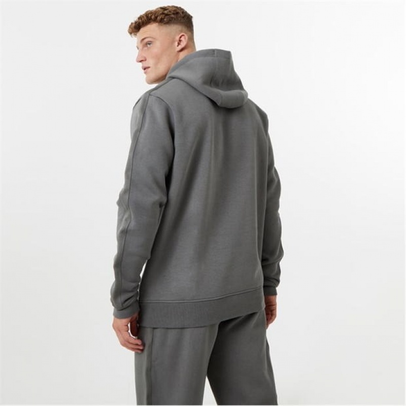 Grey Everlast Men's Hoodie | 23975PIVD