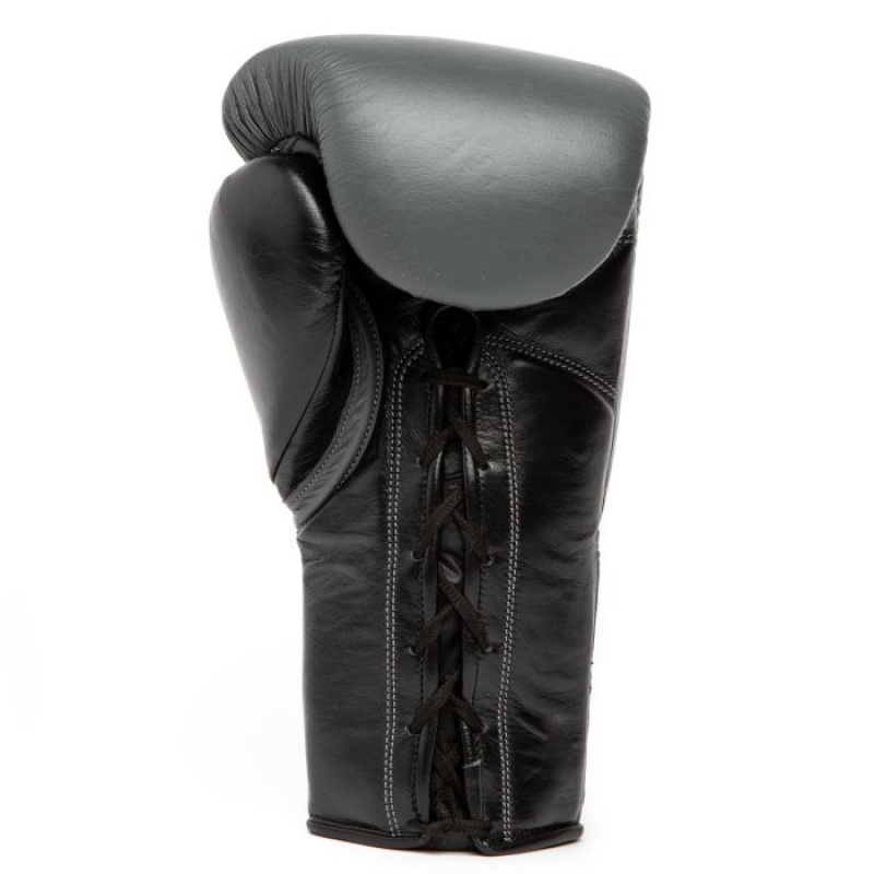 Grey Everlast Powerlock2 Pro Fight Unisex Boxing Gloves | 45639UWSD