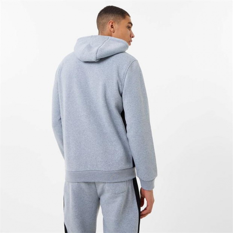 Grey Everlast Premium Overhead Men's Hoodie | 65091GSYH