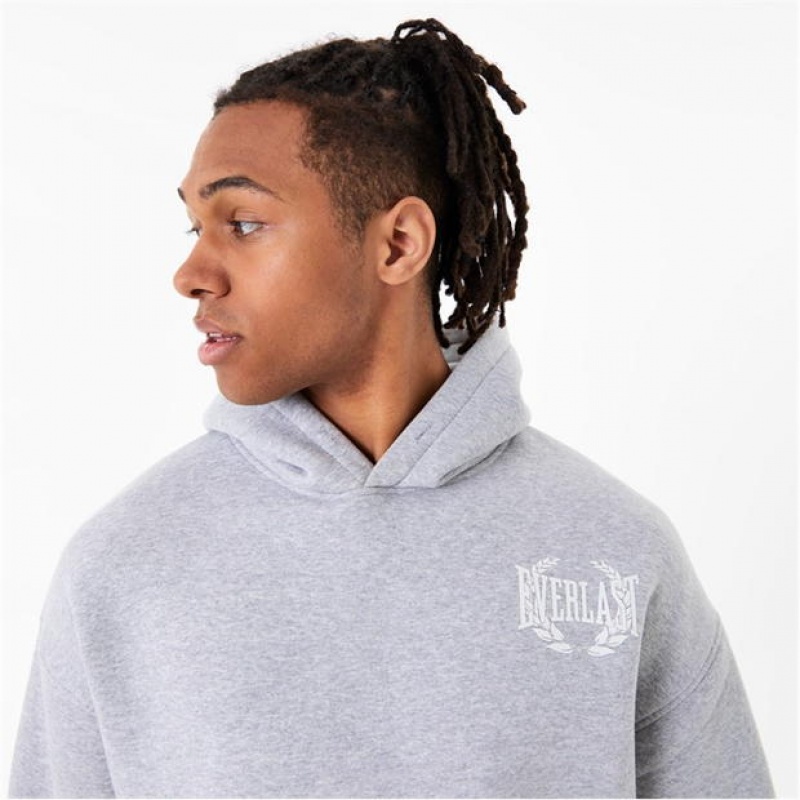 Grey Everlast Protex Laurel Men's Hoodie | 16907ONMX