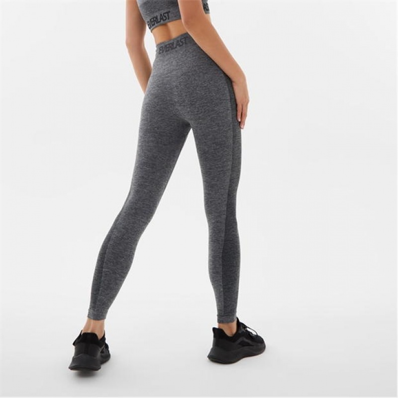 Grey Everlast Seamless Highwaisted Women's Legging | 91562RHKV