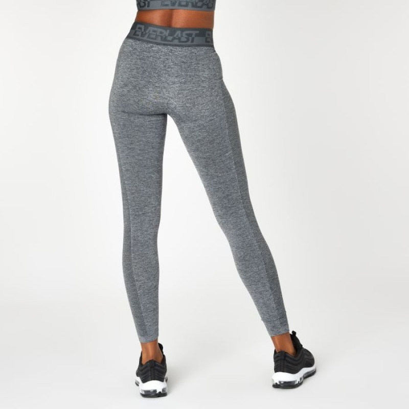 Grey Everlast Seamless Taped Women's Legging | 81637YPTC